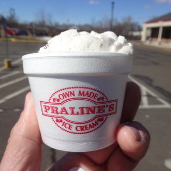 Praline's Ice Cream - Tiny cup of coconut bar, at Praline's Ice Cream in Berlin, CT. - Ice Cream & Frozen Yogurt Near Me - Berlin, Connecticut