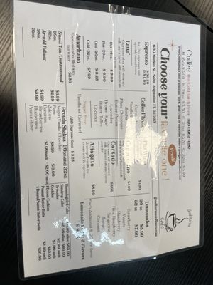 Menu photo 4 Good Karma Coffee Cafe St. Augustine, FL