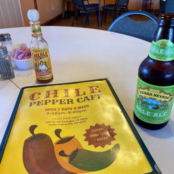 Chili Pepper Cafe - So grateful for the ice cool beer, good food and that they are open. - Tex-Mex Near Me - Terlingua, Texas