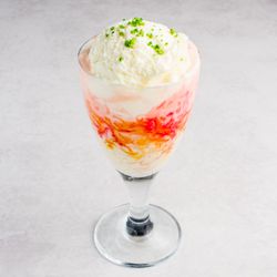 Kwality Sweets & Restaurant - Royal Faluda:
Cold dessert made with milk, rose syrup, vermicelli & topped with vanilla ice cream