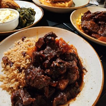 Melba's Restaurant - Chicken and Egg nog waffles, short ribs w Mac n cheese n yams, oxtail w rice n beans n yams, fried chicken with potato salad n greens - Southern Near Me - New York, New York Melba's Restaurant - Chicken and Egg nog waffles, short ribs w Mac n cheese n yams, oxtail w rice n beans n yams, fried chicken with potato salad n greens - Southern Near Me - New York, New York