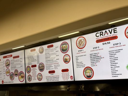 Menu photo 1 Crave Mediterranean Grill El Cajon, CA Menu photo 1 Crave Mediterranean Grill El Cajon, CA