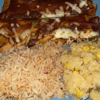 El Torito - Chicken Enchiladas, Rice, SWEET CORN CAKE - Mexican Near Me - San Leandro, California