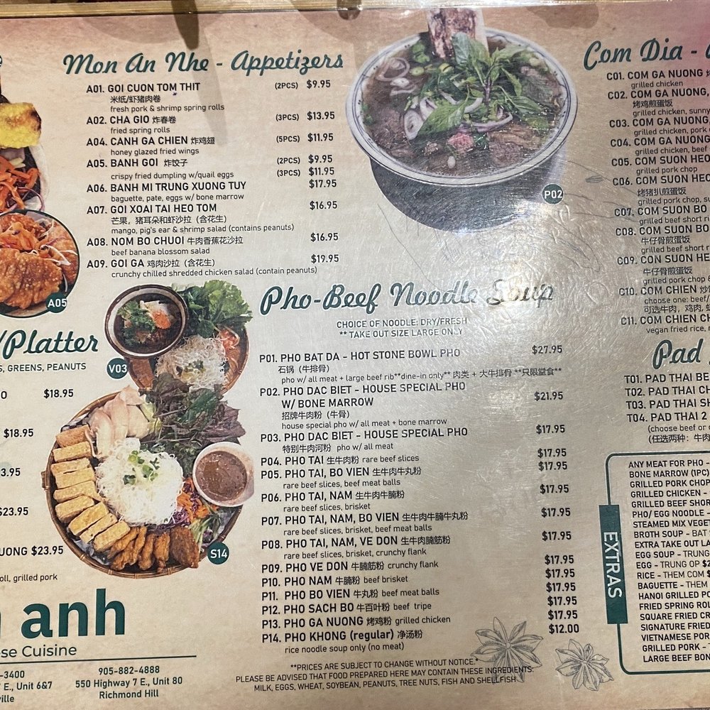 Linh Anh - Vietnamese Near Me - Unionville, Ontario
