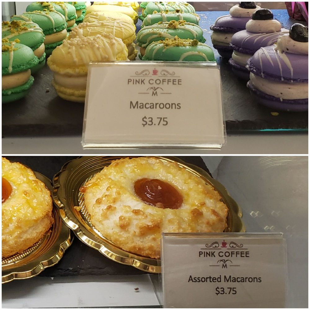 Pink Coffee - Lol wrong signs!!! Macarons vs macaroons - Coffee & Tea Near Me - Cabazon, California Pink Coffee - Lol wrong signs!!! Macarons vs macaroons - Coffee & Tea Near Me - Cabazon, California
