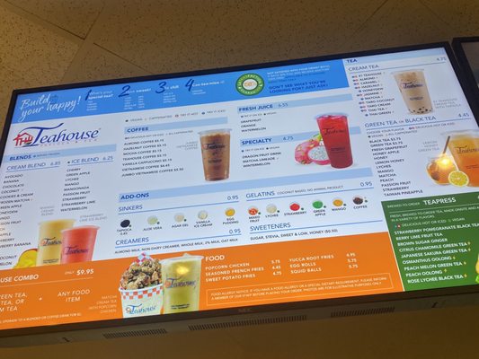Menu photo 1 The Teahouse Tapioca & Tea Sugar Land, TX