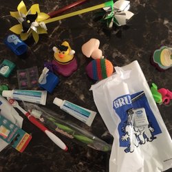 Daniel Heer, DMD - My kids loot after their 1st visit.  Everyone was happy!  Thanks again, and again!