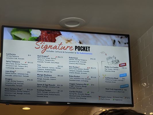 Menu photo 1 Pocket Sushi Pleasanton, CA Menu photo 1 Pocket Sushi Pleasanton, CA