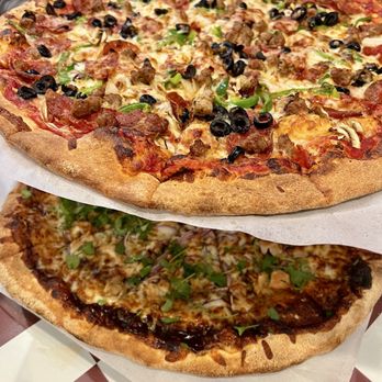 Reno's Pizzeria & Restaurant - Renos Supreme & BBQ chicken under - Pizza Near Me - Burbank, California Reno's Pizzeria & Restaurant - Renos Supreme & BBQ chicken under - Pizza Near Me - Burbank, California