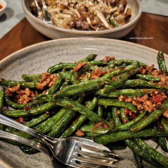 Mr Wong - Twice Cooked Green Beans (A$34) - Cantonese Near Me - Sydney, NSW Mr Wong - Twice Cooked Green Beans (A$34) - Cantonese Near Me - Sydney, NSW