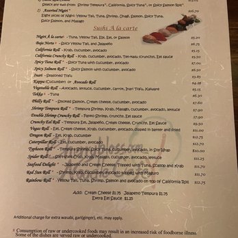 Cherryblossom Noodle Cafe - Menu - Sushi Bars Near Me - Phoenix, Arizona