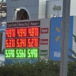 Gas prices at Walmart $5.37/gallon. Yes I need premium FML!
