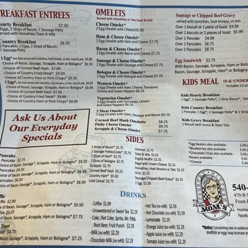 Mom's Country Kitchen - a menu for breakfast - Breakfast & Brunch Near Me - Front Royal, Virginia Mom's Country Kitchen - a menu for breakfast - Breakfast & Brunch Near Me - Front Royal, Virginia