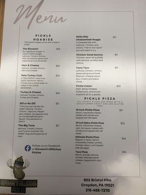 Menu photo 7 Giovanni's DILLicious Pickles Croydon, PA Menu photo 7 Giovanni's DILLicious Pickles Croydon, PA