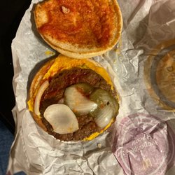 McDonald's - Is this how the onions are spouse to be on the mcdouble The employees and the employer should be embarrassed