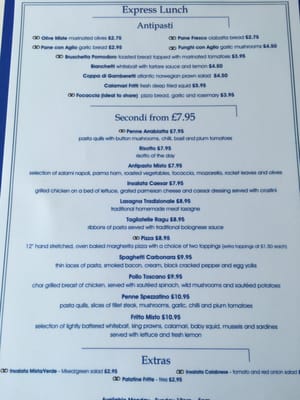 Menu photo 2 Signor Valentino Cardiff, CRF