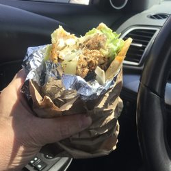 The Greek Kitchen - Chicken souvlaki pita.