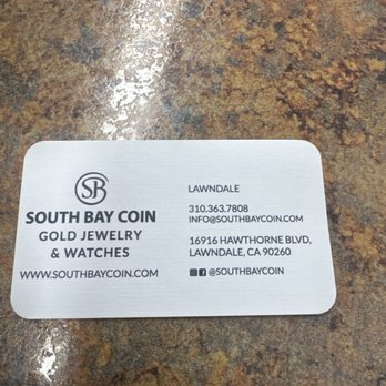 South Bay Coin - Business Card - Jewelry Near Me - Lawndale, California South Bay Coin - Business Card - Jewelry Near Me - Lawndale, California