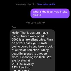 Vip Fine Jewelry - Again, nothing about it needing to be made