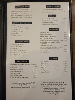 Menu photo 3 Maria's Family Restaurant Euclid, OH Menu photo 3 Maria's Family Restaurant Euclid, OH