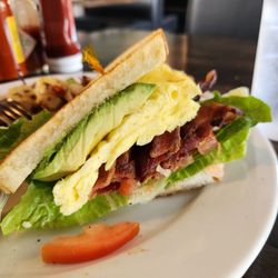 Mimosa House - Breakfast sandwich made with scrambled egg. Super delicious!