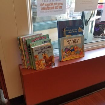 Beacon  Falls  Cafe - Books to keep the kids busy while you enjoy your food. - New American Near Me - Beacon, New York