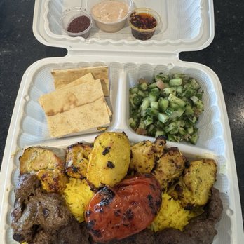 Real Kabob Persian Mediterranean Grill - Combo Plate $24 - Mediterranean Near Me - Chandler, Arizona Real Kabob Persian Mediterranean Grill - Combo Plate $24 - Mediterranean Near Me - Chandler, Arizona