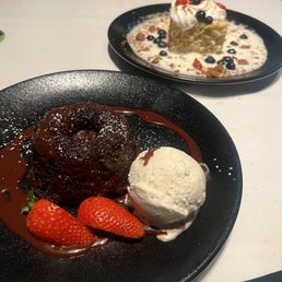 Chocolate Molten Cake and Tres Leches Cake Chocolate Molten Cake and Tres Leches Cake