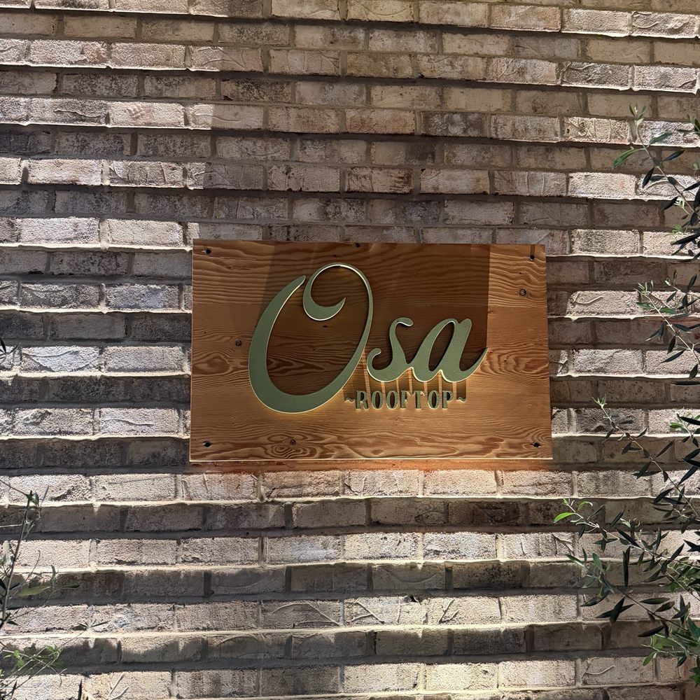Osa Rooftop - Entrance sign - Bars Near Me - Pasadena, California