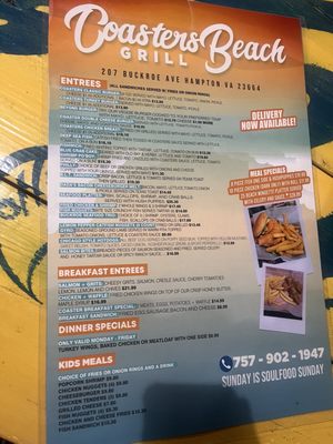 Menu photo 3 Coasters Beach Grill Hampton, VA Menu photo 3 Coasters Beach Grill Hampton, VA