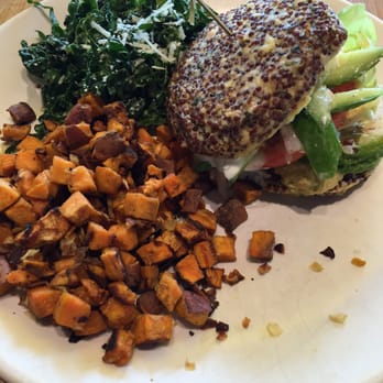 True Food Kitchen - Inside out quinoa burger, incredibly delicious - New American Near Me - Denver, Colorado