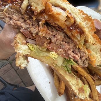 Riley Street Station - Bbq burger - could have used more bbq sauce - Seafood Near Me - East Aurora, New York Riley Street Station - Bbq burger - could have used more bbq sauce - Seafood Near Me - East Aurora, New York
