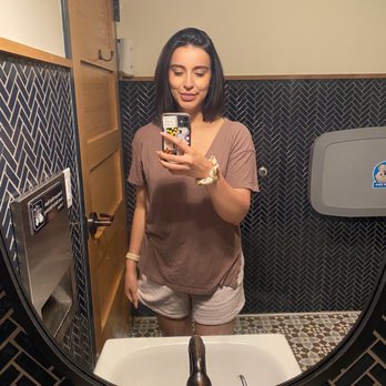 Salon Spa W - Bathroom pic after my haircut appointment - Hair Salons Near Me - Des Moines, Iowa