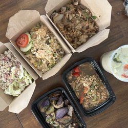 Chada Thai Cuisine - Chicken 23. Larb Chicken 59. Chada Fried Rice 68. Pad Kee Mao 36. Spicy Eggplant Ka Pow 53. Green Curry with Veggie