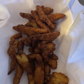 Tugboat Fish and Chips 6 - Clam strips. Good! - Seafood Near Me - Sacramento, California Tugboat Fish and Chips 6 - Clam strips. Good! - Seafood Near Me - Sacramento, California