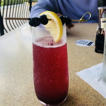 Another Broken Egg Cafe - Lemon/Blueberry Mimosa - Breakfast & Brunch Near Me - Boca Raton, Florida