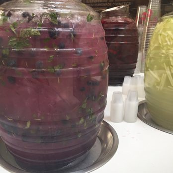 Green Crush - Different flavors daily! This one is blueberry mojito lemonade! One of my favorites! So refreshing! - Juice Bars & Smoothies Near Me - Las Vegas, Nevada