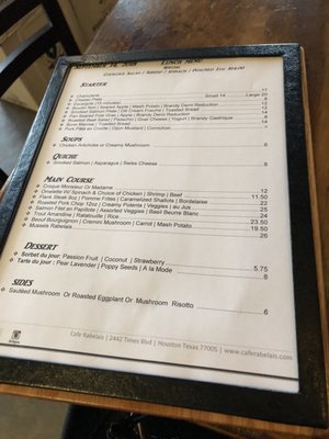 Menu photo 3 Café Rabelais Houston, TX Menu photo 3 Café Rabelais Houston, TX