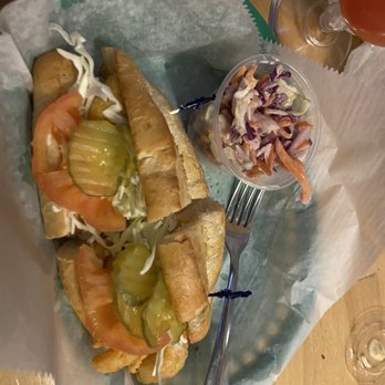 Nola Voodoo Tavern - Shrimp Po'Boy with coleslaw - Cafes Near Me - Denver, Colorado Nola Voodoo Tavern - Shrimp Po'Boy with coleslaw - Cafes Near Me - Denver, Colorado