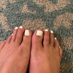 My pedicure which should look better.
