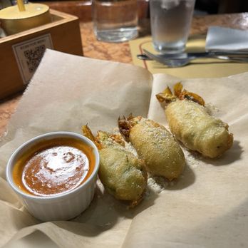 Maccheroni Republic - Fried Zucchini Blossoms // ig: @sandyeatslocal - Italian Near Me - Los Angeles, California