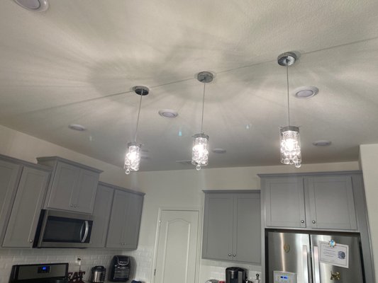 Lighting Installations - Our company specializes in custom lighting and design. We provide all Electrical services for both
commercial and residential projects.