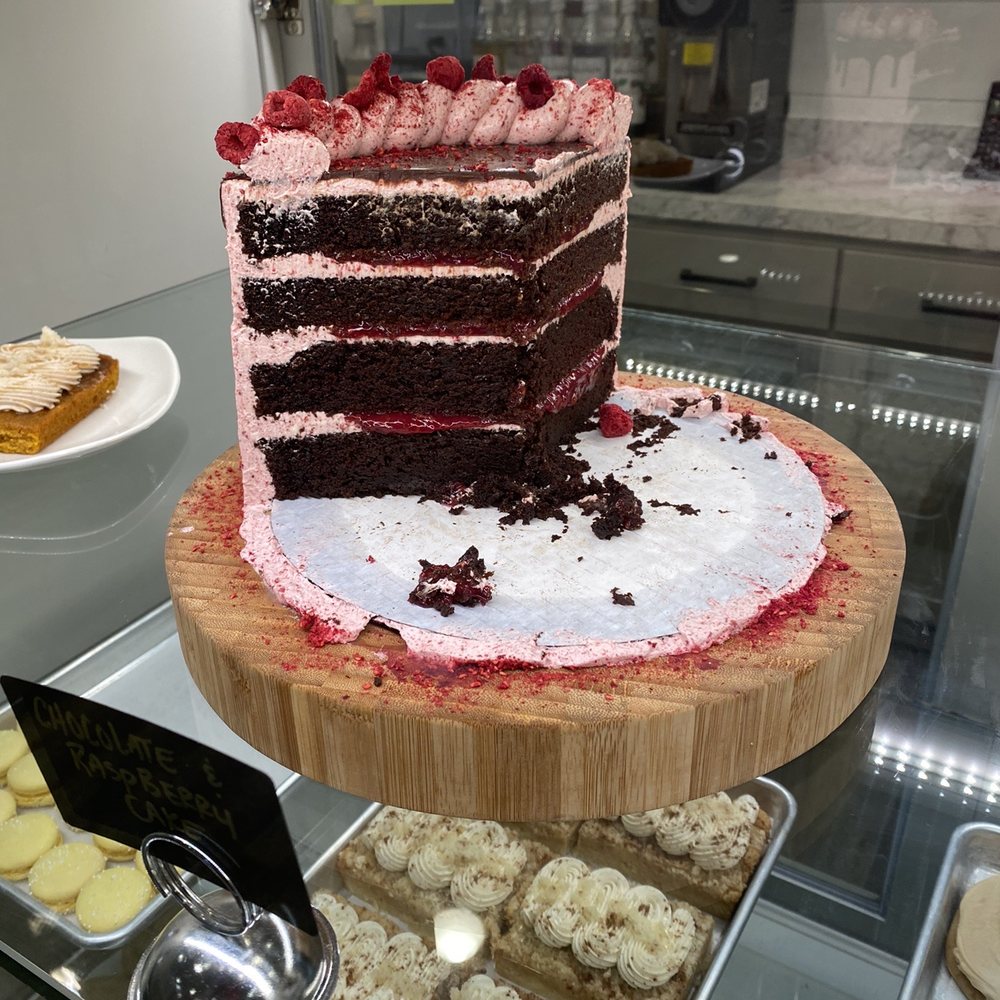 East Main Kitchen - Look at the chocolate raspberry cake - American Near Me - Baltic, Ohio East Main Kitchen - Look at the chocolate raspberry cake - American Near Me - Baltic, Ohio