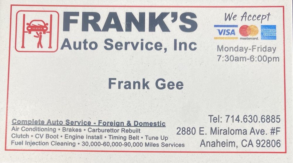 Frank's Auto Service photo 10