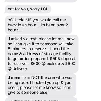 All Pro Moving - Texts from Brandon. So unprofessional. - Movers Near Me - Hawthorne, New Jersey All Pro Moving - Texts from Brandon. So unprofessional. - Movers Near Me - Hawthorne, New Jersey