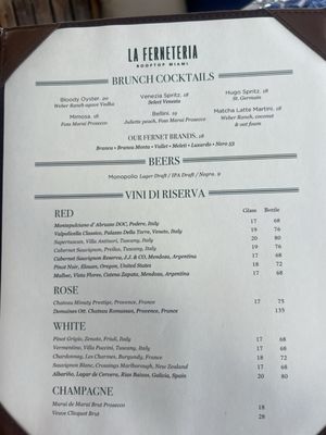Menu photo 2 La Ferneteria Miami, FL