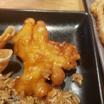 P.F. Chang's - Sweet & Sour Chicken (the piece my husband let me try with fried rice) - Asian Fusion Near Me - Saint Charles, Missouri
