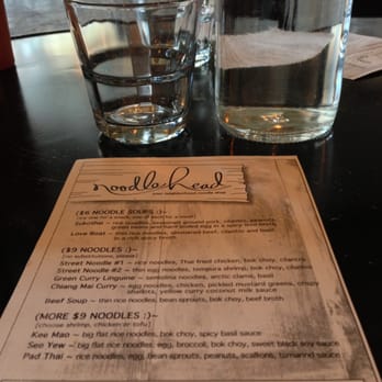 Noodlehead - Front page of the menu - Thai Near Me - Pittsburgh, Pennsylvania