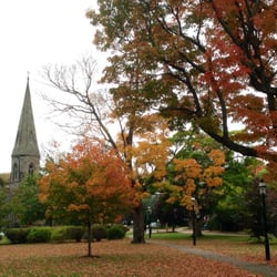 Grace Episcopal Church - Grace Church Newton, seen from Farlow Park, October 19, 2014.