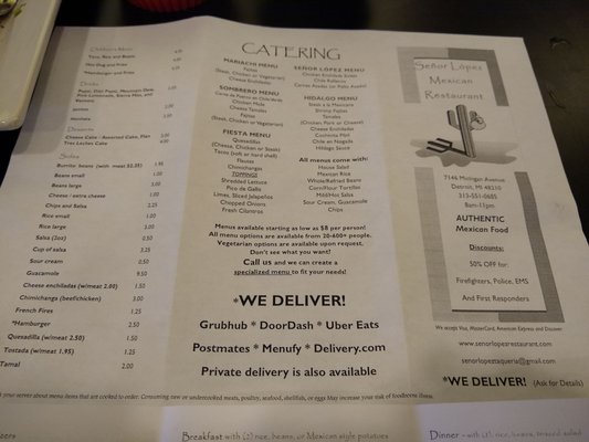 Menu photo 5 Senor Lopez Mexican Restaurant Detroit, MI Menu photo 5 Senor Lopez Mexican Restaurant Detroit, MI